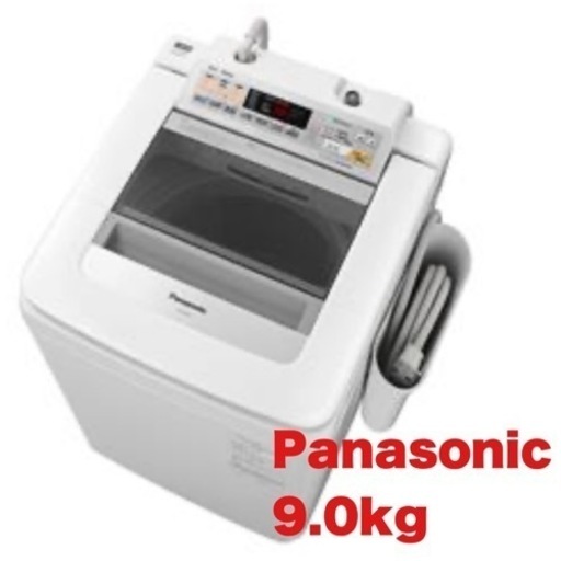【美品‼️】パナソニック 9.0kg全自動洗濯機 2015年製 泡洗浄 エコナビ シルバー♪