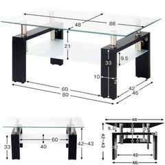 【購入者決定】ガラステーブル