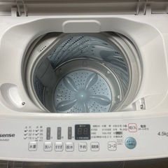 北海道 帯広 Hisense 2019年製 4.5kg 洗濯機 家電 モノココ モノココ 