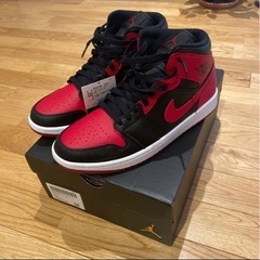 27.5cm AIR JORDAN 1 MID "BRED" 5...