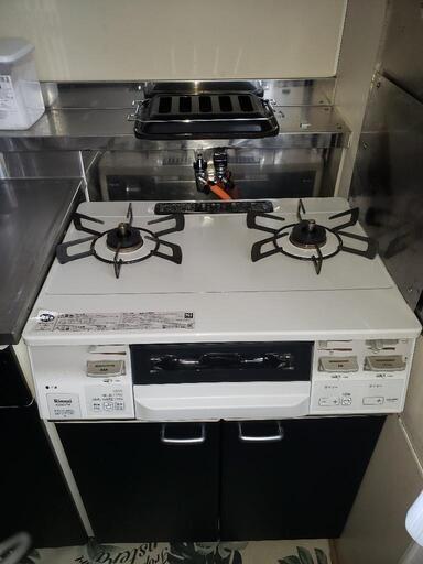 ガスコンロ　美品　なるほど安心siセンサーコンロ