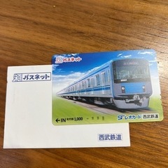 (未使用)パスネット 西武鉄道