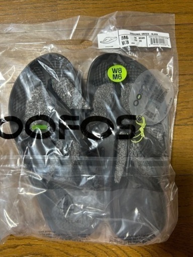 新品未使用　OOFOS ウーフォス　BLACK25センチ