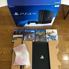 PlayStation4 Pro 1TB 本体 コントローラー×...