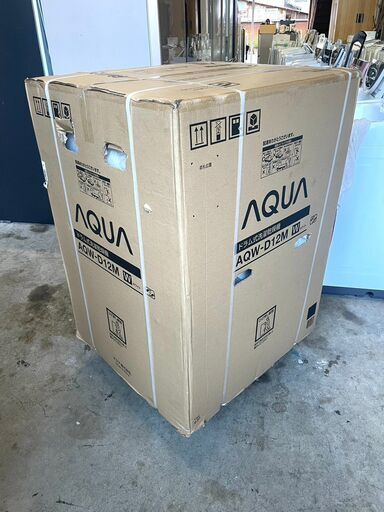 新品未開封★3ヶ月保証付き★ドラム式洗濯乾燥機★2022年★AQUA★12.0㎏★AQW-D12M(W)