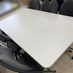 J2581 ITOKI イトーキ DDシリーズ　ミーティングテーブル オフィスデスク 事務机 会議テーブル コストコ ELITE 折り畳み椅子 FABRIC FOLDING CHAIR 椅子６脚付 クリーニング済み J2581 ITOKI イトーキ DDシリーズ ミーティングテーブル オフィス