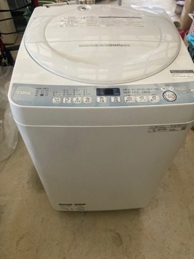 【美品】2019年式シャープ　7キロ全自動洗濯機