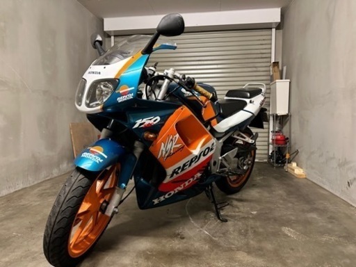 始動動画有！実働！低走行！キック1発始動！絶版レア車両！2スト　レプソルフルカウル　NSR SP 250ccクラス