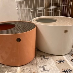 アイリスオーヤマ 上から猫砂トイレ ×2