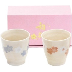 【新品】和桜湯呑みペア　