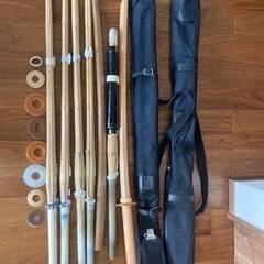 （終了）【小学生用】剣道竹刀、木刀、収納袋