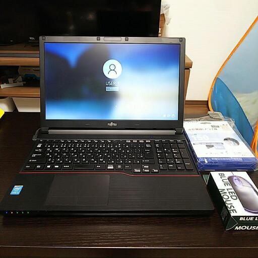 ⑦ 整備済ノートパソコン 富士通 LIFEBOOK A574/M HDD320GB core i5 メモリ8GB 無線LAN DVD Microsoft Office365 ※本体1ヶ月、SSD1年間保証\n