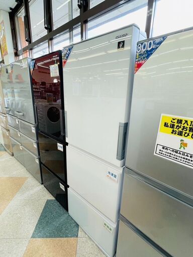 SHARP(シャープ) 350L冷蔵庫 どっちもドア 定価￥131,640 2019年 SJ-GW35F プラズマクラスター搭載8492