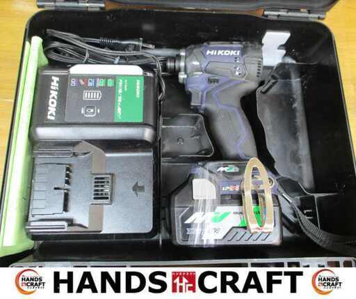 ハイコーキ HIKOKI WH36DC インパクトドライバー 36V バッテリー×1 充電器 中古品 【ハンズクラフト宜野湾店】
