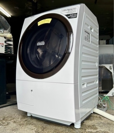札幌引取り歓迎 美品 20年製 日立 HITACHI 11kg ドラム式洗濯乾燥機 右開き BD-SX110ER