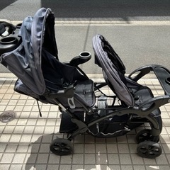 【ネット決済】KATOJI2人乗りベビーカー美品