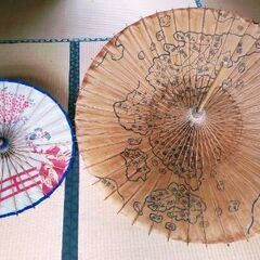 🌷 1871年末の国郡を描く和傘 😊 と