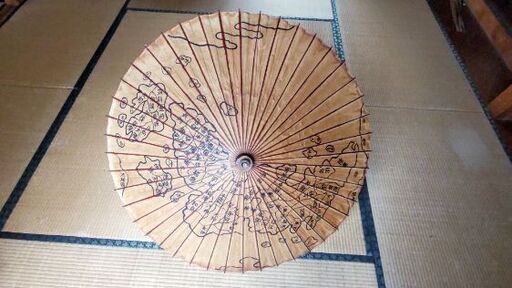 〝超レトロ〞1871年末の国郡を描く和傘  と