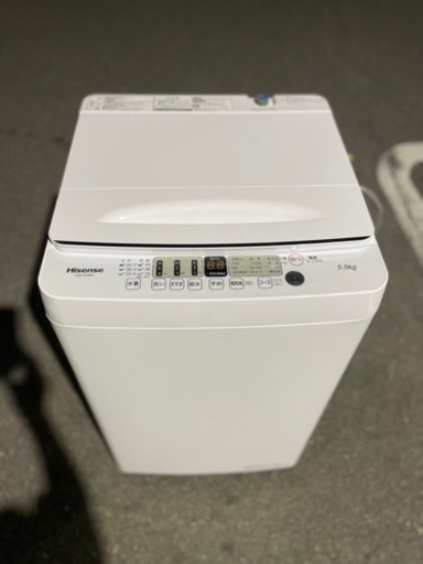 【2022年製】ハイセンス 5.5kg 全自動電気洗濯機 HW-E5504