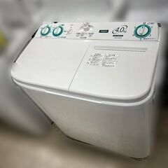 J2585 良品 ★6ヶ月保証付き★ 4kg 二層式洗濯機 AQUA アクア AQW-N40 2021年製 動作確認、クリーニング済み AQW-N401 | 容量4kg | 二槽式洗濯機 | アクア株式会社（AQUA）