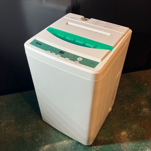 YAMADA SELECT ヤマダセレクト 全自動 洗濯機 YWM‐T70G1 ７kg 2019年製 ホワイト×グリーン●BA08N001