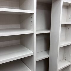 10/2 値下げ🍱読書家必見🍱本棚 スライド式🍱白 ホワイト🍱3281