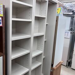 10/2 値下げ🍱読書家必見🍱本棚 スライド式🍱白 ホワイト🍱3281