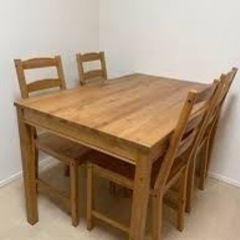 無理　IKEA ヨックモック　ダイニング　テーブル&チェア　(場...