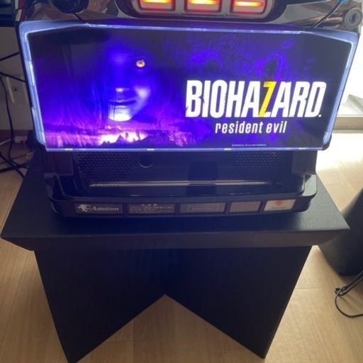 カブトガニ Ｓバイオハザード７ ＸＥ紫パネル　不要機ボリューム調整付 パチスロ実機 Sバイオハザード7XE 不要機ボリューム調整付 楽天市場】S