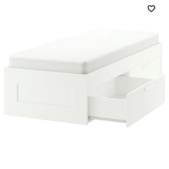 IKEA 収納付きシングルベット(マットレス付き)