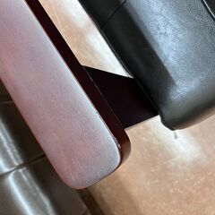 😆比較的良好😆2Pアームソファ 2人掛けソファ😆クッション付き 黒 ブラック😆3290