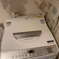 【無料！8/11~14お渡し】SHARP 洗濯機 乾燥機能付き！...