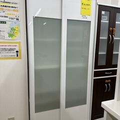 ジモティ来店特価!! スライド食器棚 ホワイト J-0815