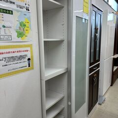 ジモティ来店特価!! スライド食器棚 ホワイト J-0815