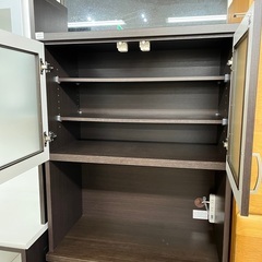 J2587 NITORI ニトリ コパン COPAIN 80KB 食器棚 キッチンボード キッチン収納　クリーニング済み 　【リユースのサカイ柏店】 流山市 中古 食器棚 松戸市 中古 食器棚 我孫子市 中古 食器棚 船橋市 中古食器棚 守谷市 中古食器棚 取手市 中古食器棚 J2587 NITORI ニトリ コパン COPAIN 80KB 食器棚 キッチンボード