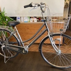 【SALE！通常価格より¥1000引き！後輪タイヤ・後輪チューブ新品！】LEDオートライト　内装3段　27インチ　シルバー　名古屋プレミアム商品券×金鯱マネー参加店舗 SALE！通常価格より¥1000引き！後輪タイヤ・後輪チューブ新品！】LEDオート