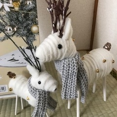 【お値下げ☆ニトリ♪】クリスマスツリー&トナカイ親子