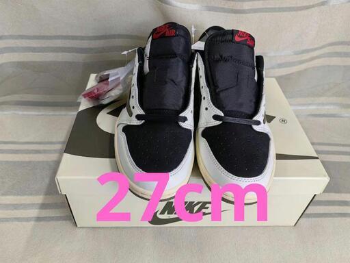 大人気 Travis Scott WMNS Jordan 1 Medium Olive