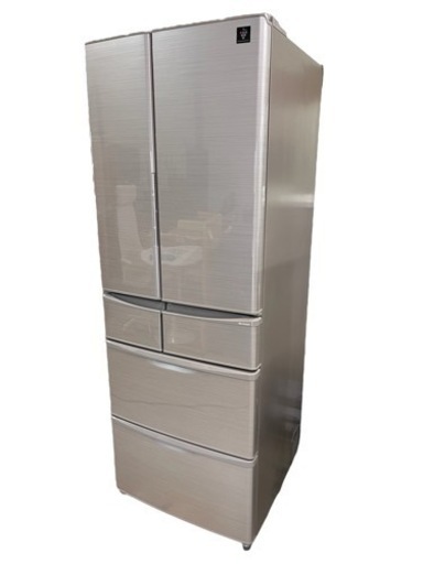 NO.828【2017年製】SHARP ノンフロン冷凍冷蔵庫 SJ-XF47B-S 455L