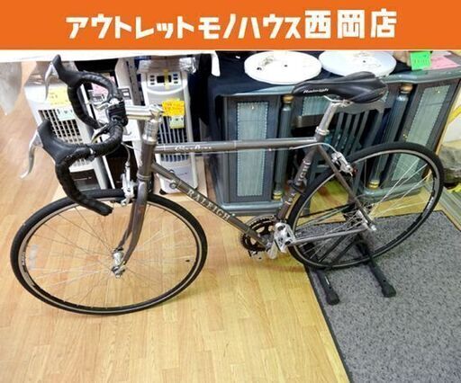 現状品 ラレー カールトン ロードバイク グレー フレーム 510㎜(センタートップ)  530～535(トップチューブ) イギリス 自転車  西岡店