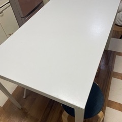 ハイテーブル　リビングテーブル　白　ホワイト
