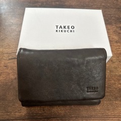 タケオキクチ　三つ折り財布　使用回数2回
