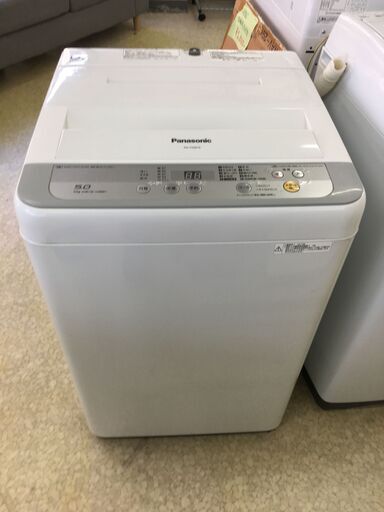 (k)パナソニック 全自動電気洗濯機 NA-F50B10 5.0kg 2017年製 幅56.2cm奥行57.2cm高さ88cm 美品 説明欄必読