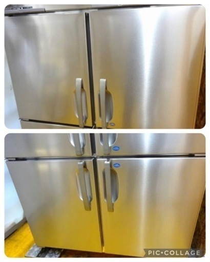 (1071-0) お引き取り限定 ホシザキ 業務用 縦型４枚 冷凍冷蔵庫 HRF-120AFT3 2020年製 2凍2蔵 W1200D650H1910 3相200V 中古 厨房 飲食店