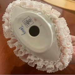 アイリッシュドレスデン Tracy ピンクホワイトドレス レース人形 磁器