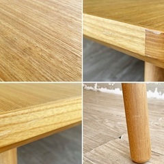 無印良品　長方形ローテーブル　こたつ