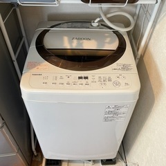 洗濯機 2017年製 東芝 TOSHIBA ZABOON AW-6D6