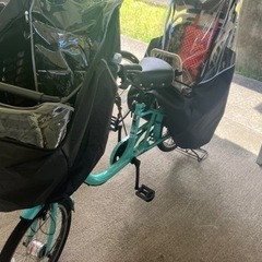 子供乗せ前と後ろ付き自転車　※電動自転車ではありません。