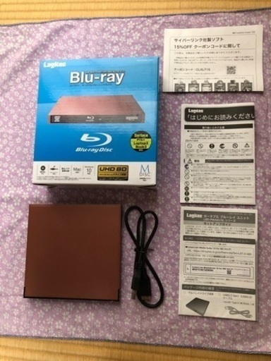 ロジテック　ブルーレイドライブ外付けLBDPWA6U3LRD中古極上品