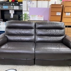 【愛品館 江戸川店】NITORI（ニトリ）電動リクライニング本革3Pソファ ID:156-019272-007